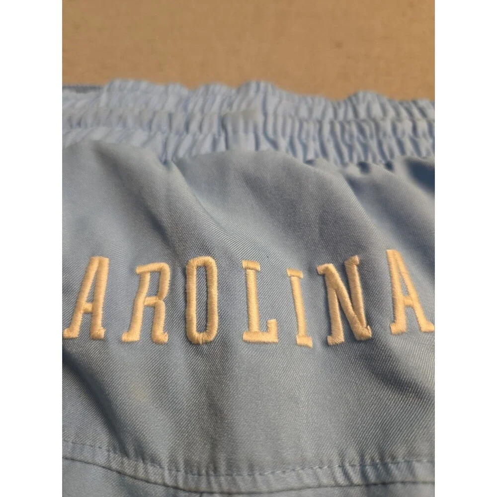 Vintage Nike Jordan UNC Tar Heels Basketball Shorts Medium Blue Argyle Stitched